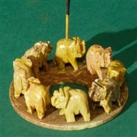 Elephant Circle Incense Burner